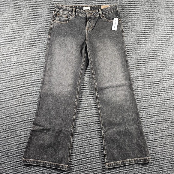 PacSun Denim - PacSun Charlie Baggy Boot Jeans Faded Black Low Rise Size 28 Pacific Sunwear NEW